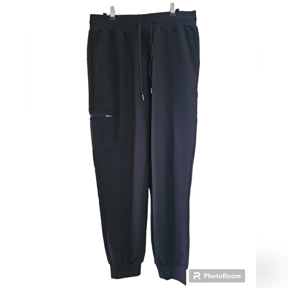 🎉HP🎉HALARA Black Cargo Zip Pocket Joggers Sz L - Picture 2 of 6